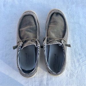 Mens Day Five Shoes Slip On Canvas Sz. 12 Memory Foam